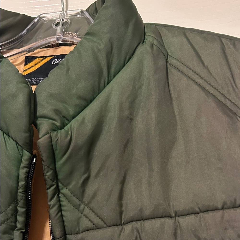 Vgt Sears Dark Green Quilted Puffer Vest. Likely from 70’s. - Picture 5 of 7